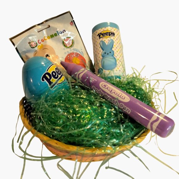 Bathtime Fun easter Basket  Peeps Bubbles Crayola Body Wash Coco Melon Bomb Soap - Picture 3 of 10